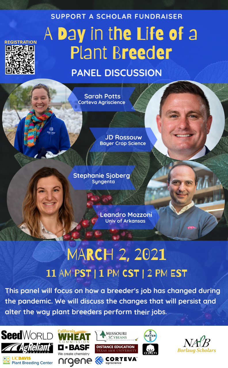 Event flyer including speakers Sarah Potts, JD Roussouw, Stephanie Sjoberg, Leandro Mozzoni