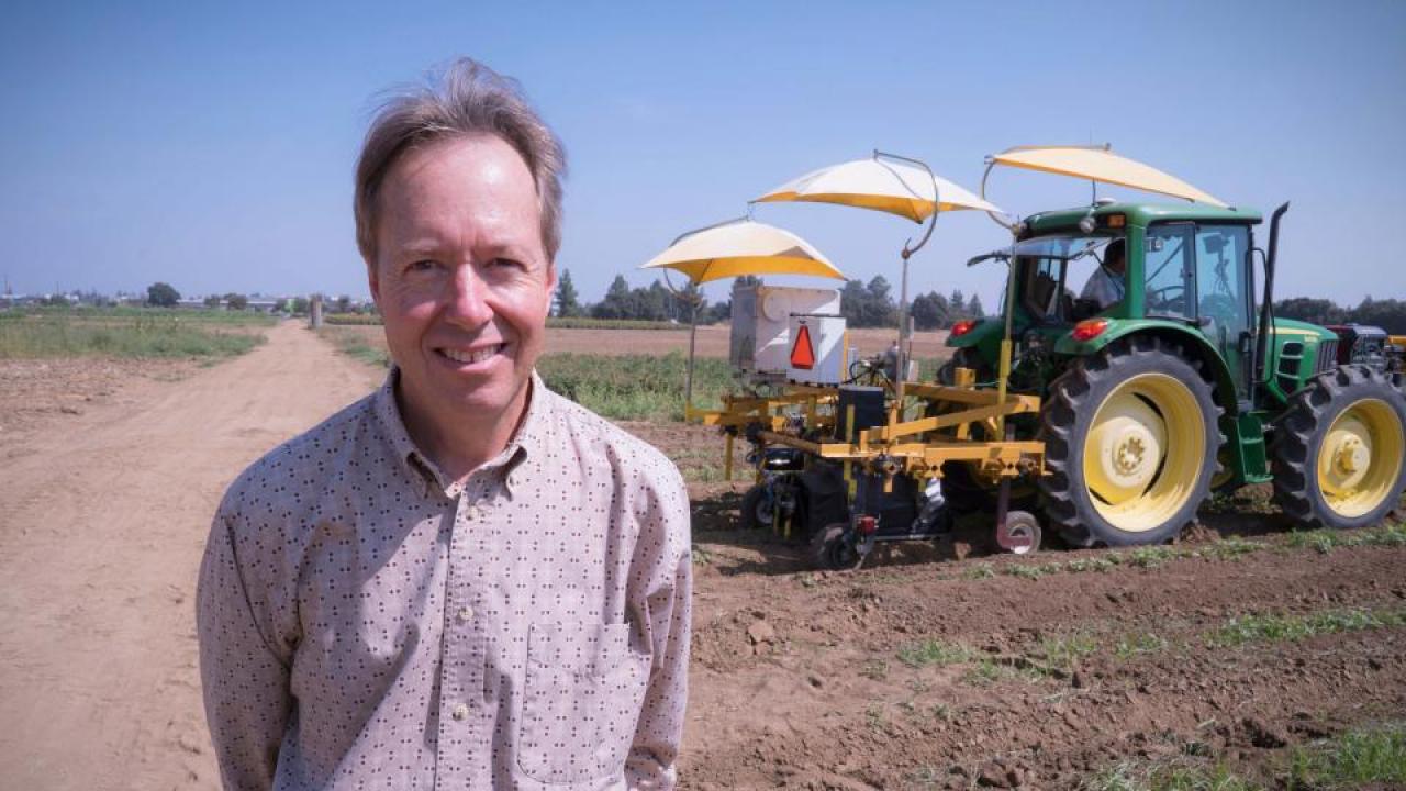 Agricultural engineer David Slaughter is leading the Smart Farm Initiative.
