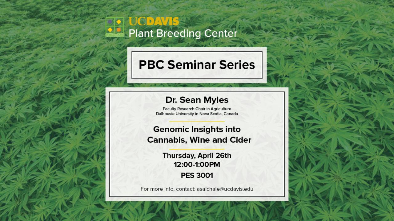 Sean Myles Seminar Flyer