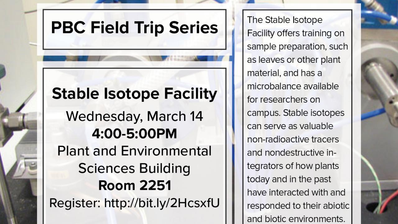 Stable Isotope Facility Flyer